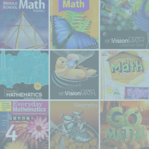 Collage of math textbooks